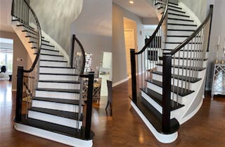 modern railing and handrail